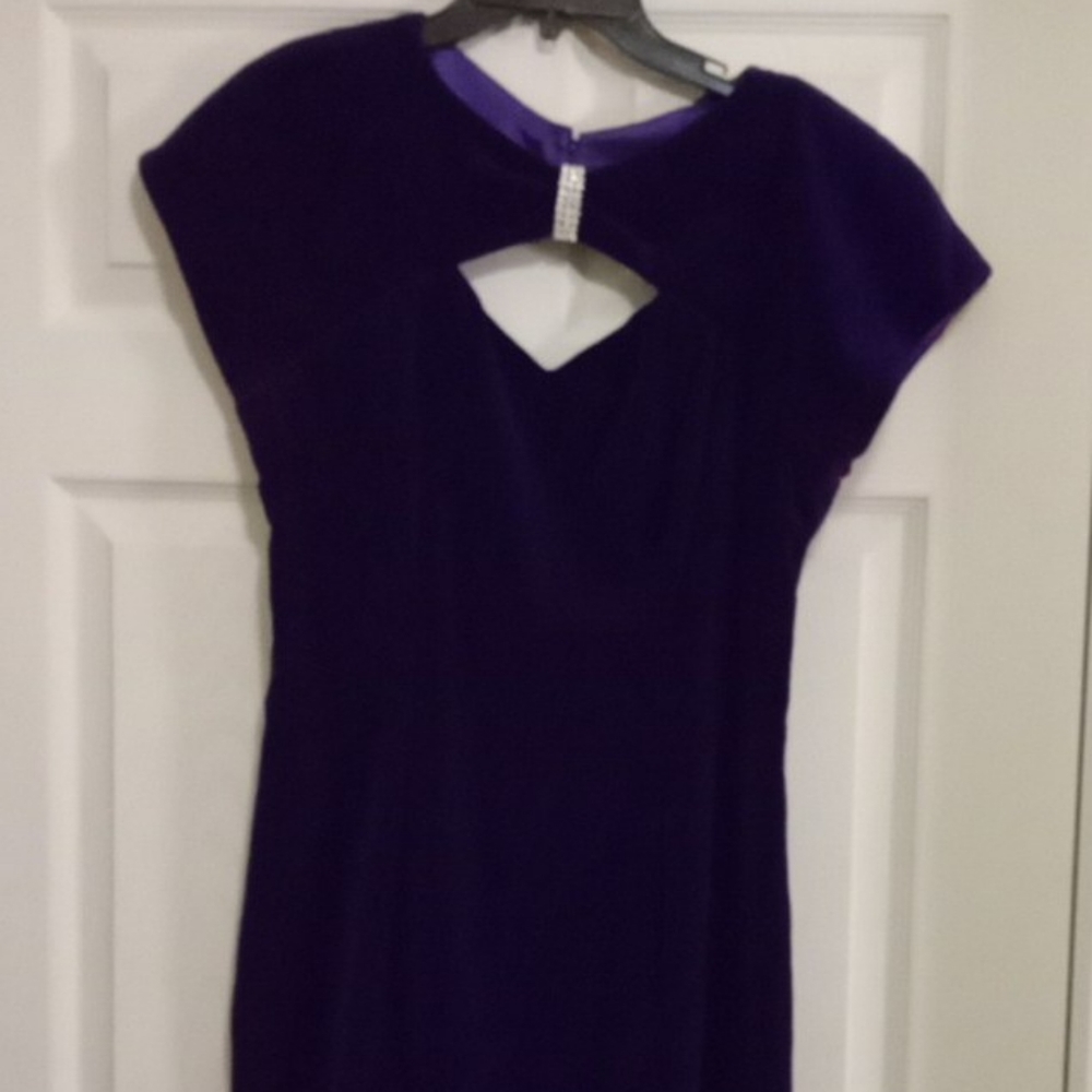 Purple Velvet Dress